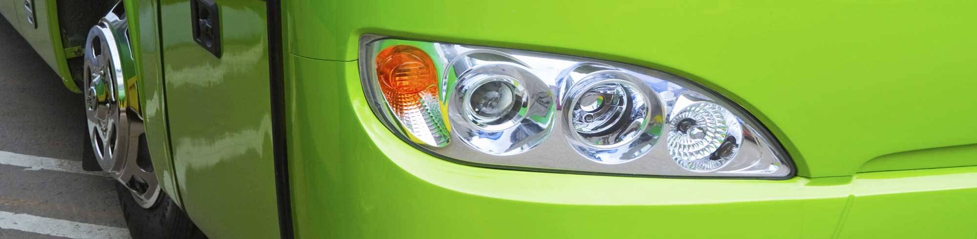 Automotive Headlight on an EV Bus