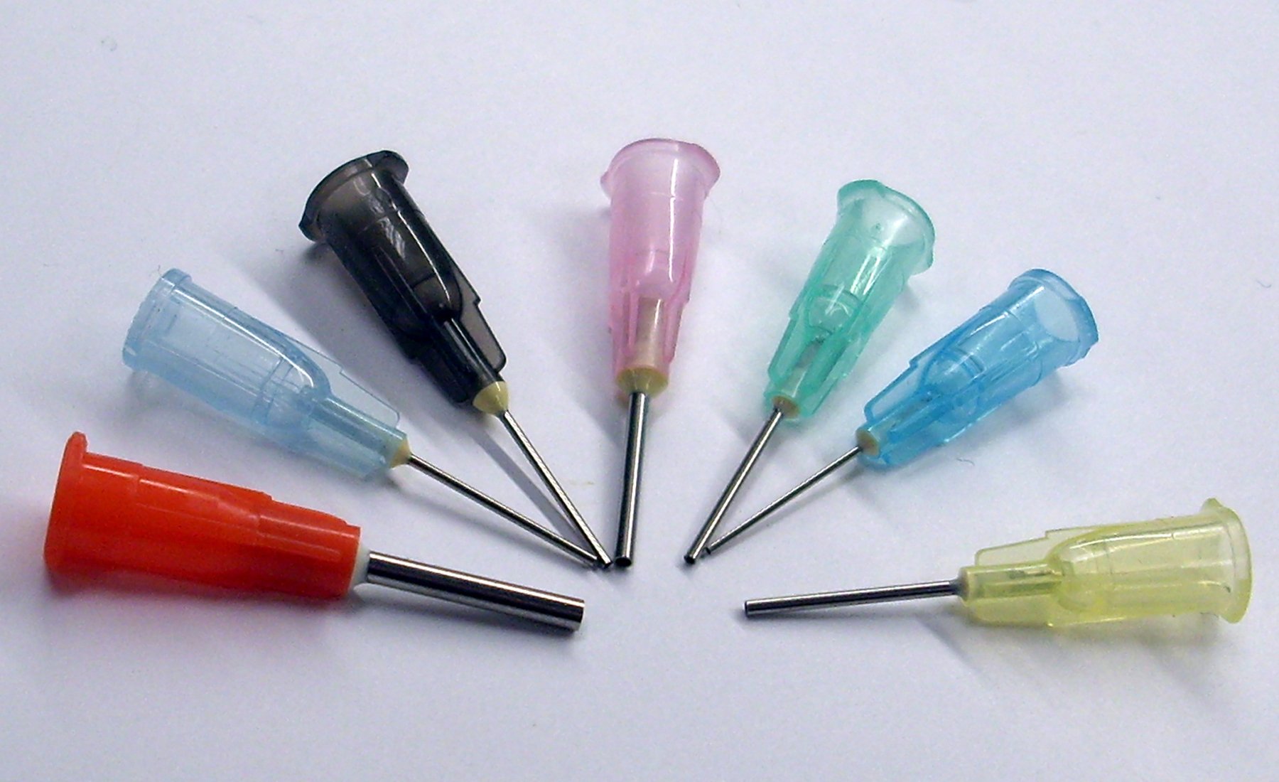thumbnail image 2 of Uxcell 50Pcs 18G Dispensing Needles, 1 Inch PP Plastic Tips With Flexible Green Hub 2 of 5