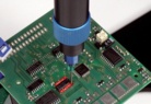 Dymax eco-PEN450 Dispensing Liquid Material Onto A Circuit Board